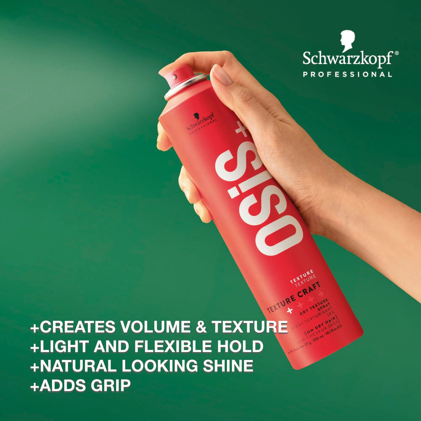 OSiS+ Texture Craft, 9 oz (2 Pack) - Volumizing Dry Texture Spray - Root Lift with Natural Feel and Shine - Lightweight Hair Sty