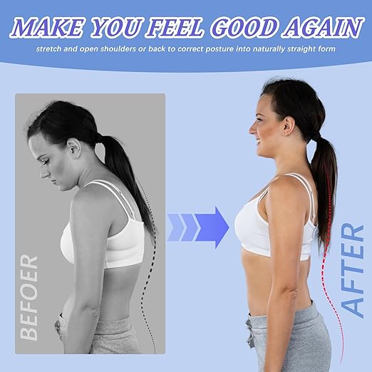 TEE TEA Posture Corrector for Women & Men – Adjustable Back Support Brace for Neck, Shoulder & Spine Muscle Relief – Improve Posture, Comfort & Confidence – Invisible & Comfortable Design (Black, Medium)