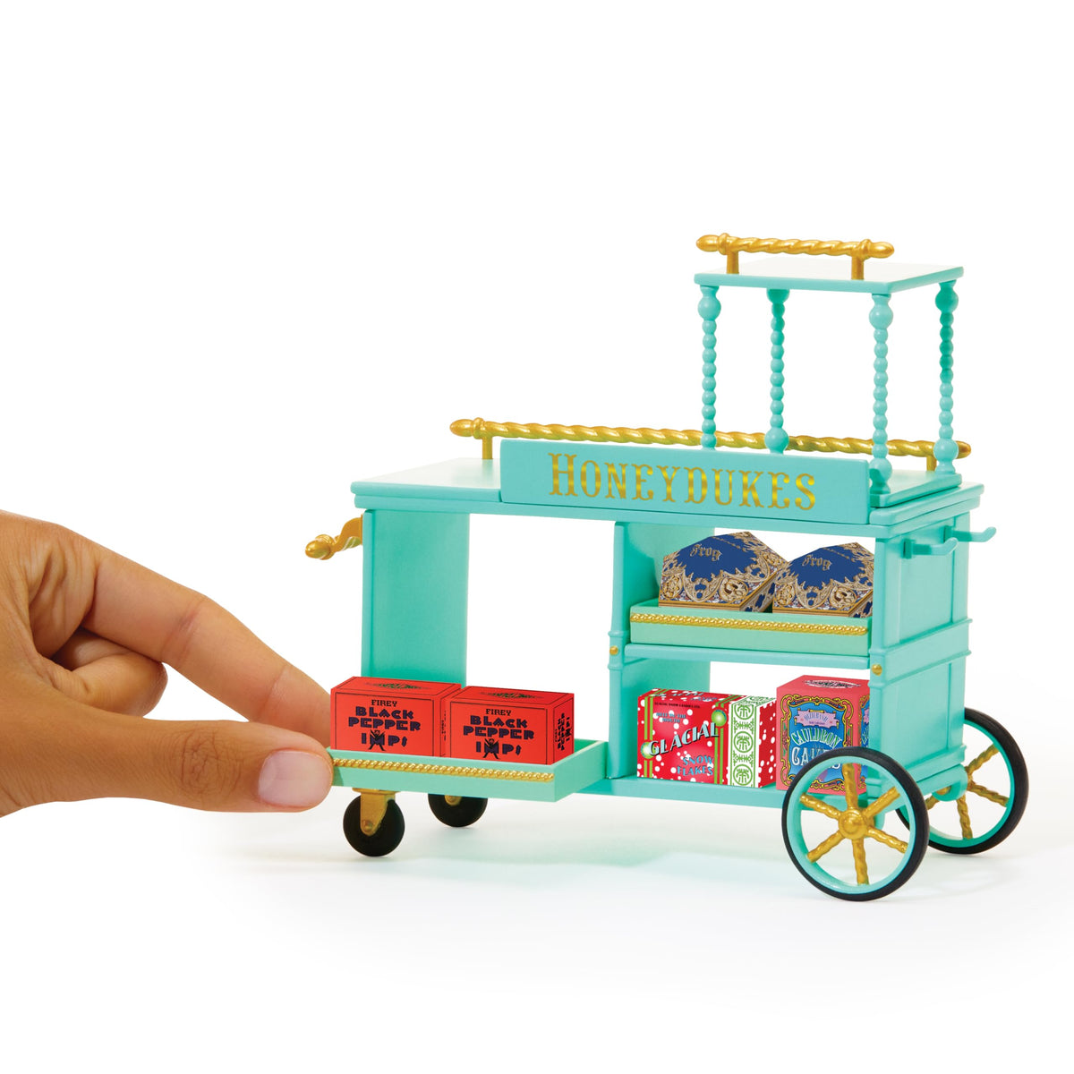 MGA's Miniverse Make It Mini Honeydukes Trolley Harry Potter Mini Collectibles, 50+ Pieces, DIY, Resin Play, Replica Food, NOT Edible, Collectors, 8+