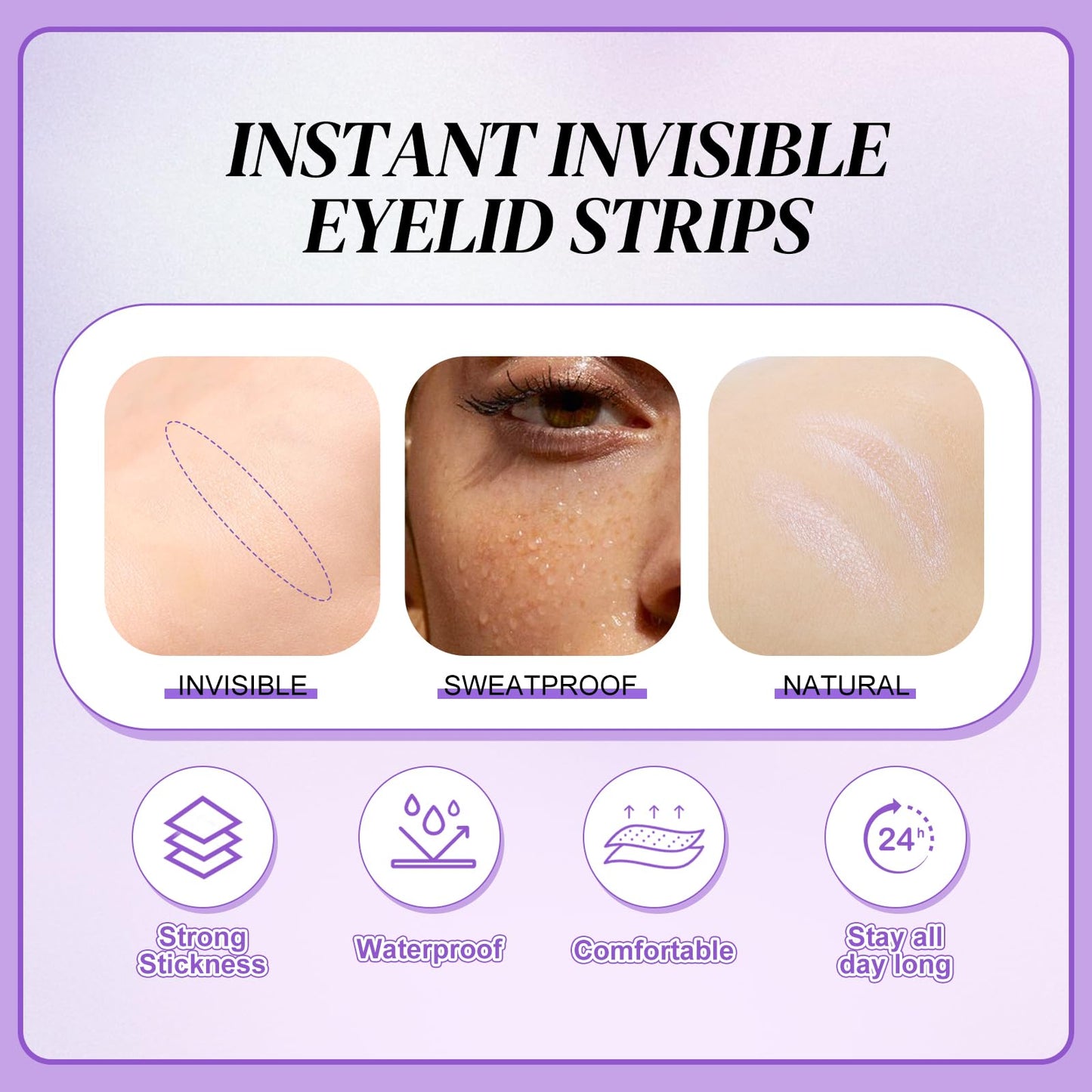 Eyelid Tape 1000 Pcs Eyelid Lifter Strips Double Eyelid Tape Invisible Slim Single-Sided Eyelid Tapes Stickers Instant Eyelid Li