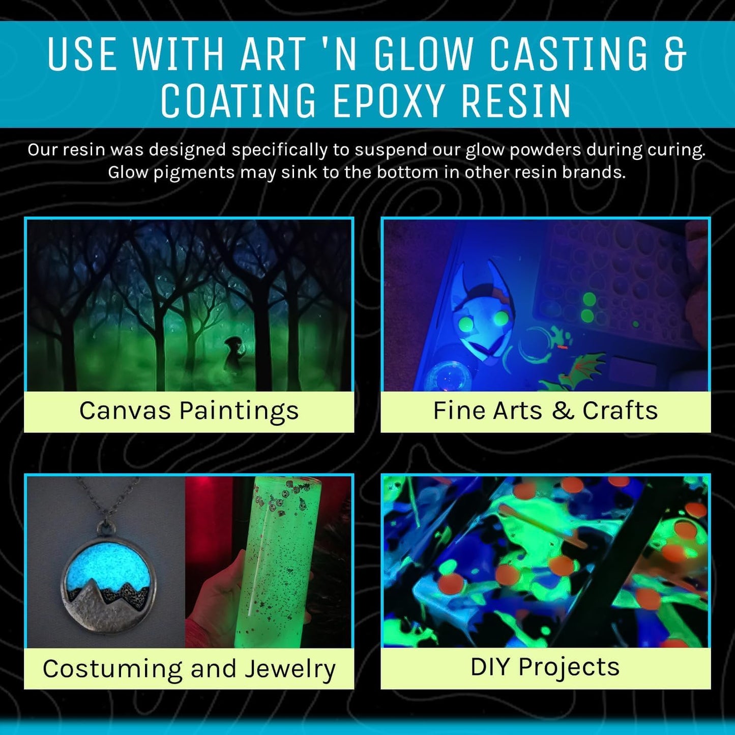 Glow in The Dark Pigment Powder - Neutral and Fluorescent Color for Art Painting, Fine Art, Nail Art Paint, and DIY Crafts - Long Lasting, 10+ Color Options - Fluorescent Orange - (120 Grams/4 Ounces)