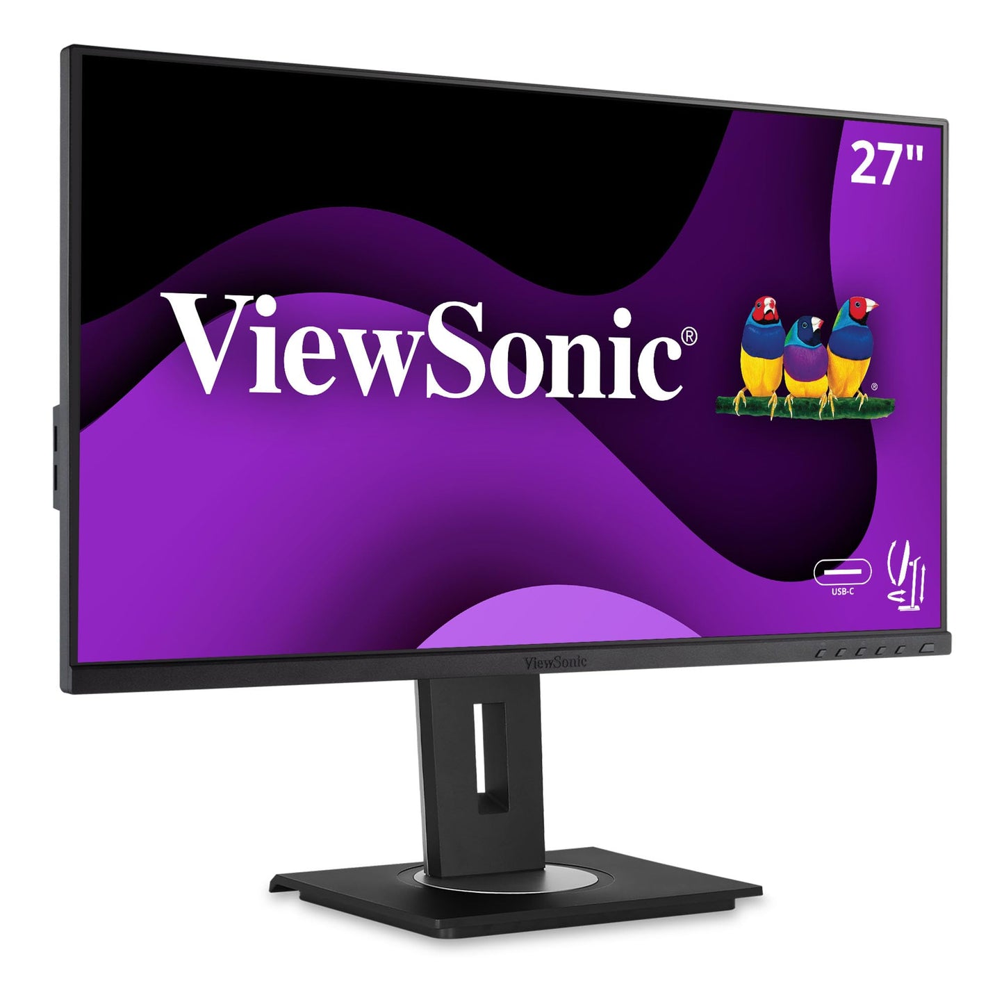 Viewsonic Vg275 27 Inch Ips 1080P Monitor Designed For Surface With Advanced Ergonomics, 60W Usb C, Hdmi And Displayport