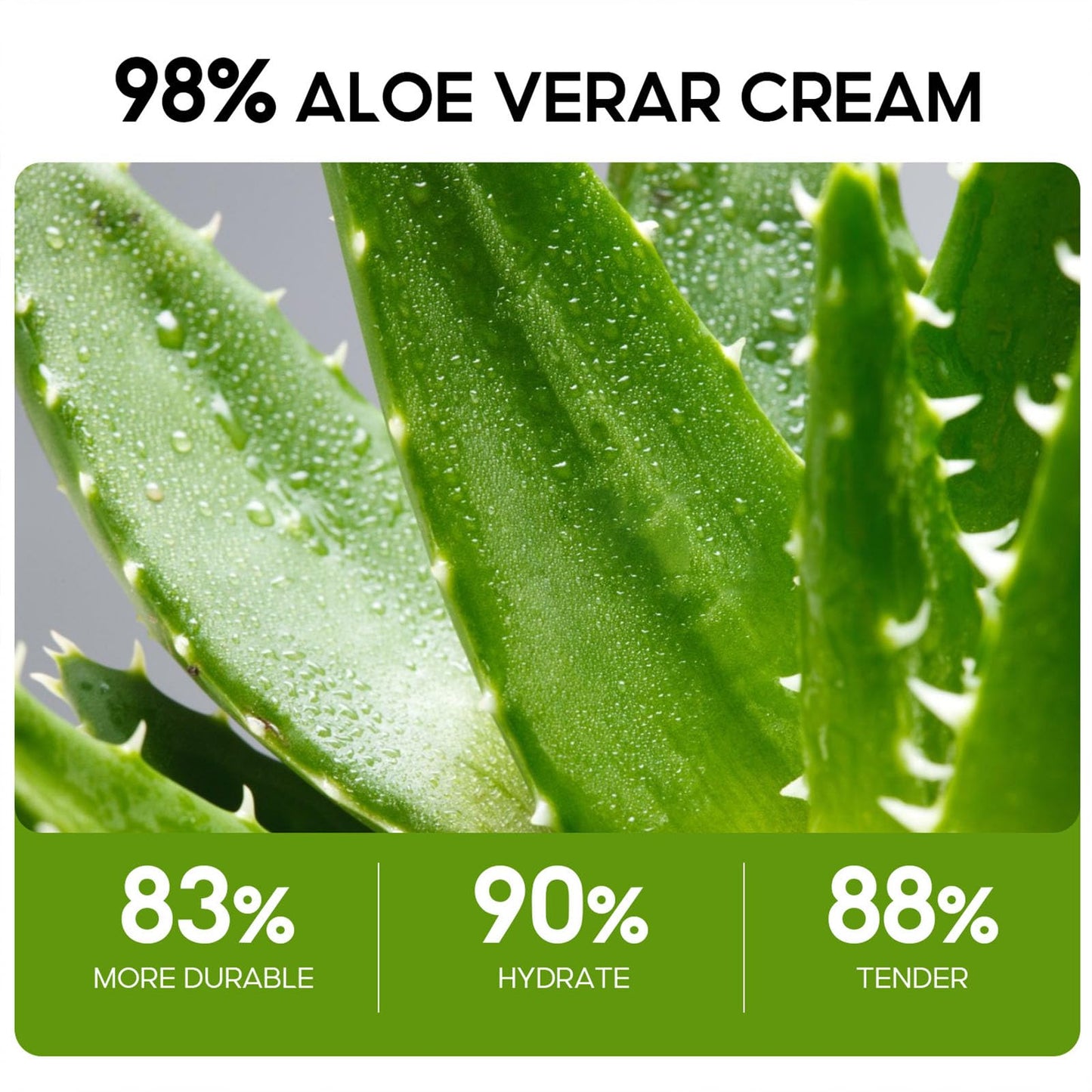 Grospe Aloe Vera Moisturizer Facial Cream,Facial Cream With 98% Organic Aloe Vera,Anti Wrinkle Face Moisturize Cream,For Dry Ski