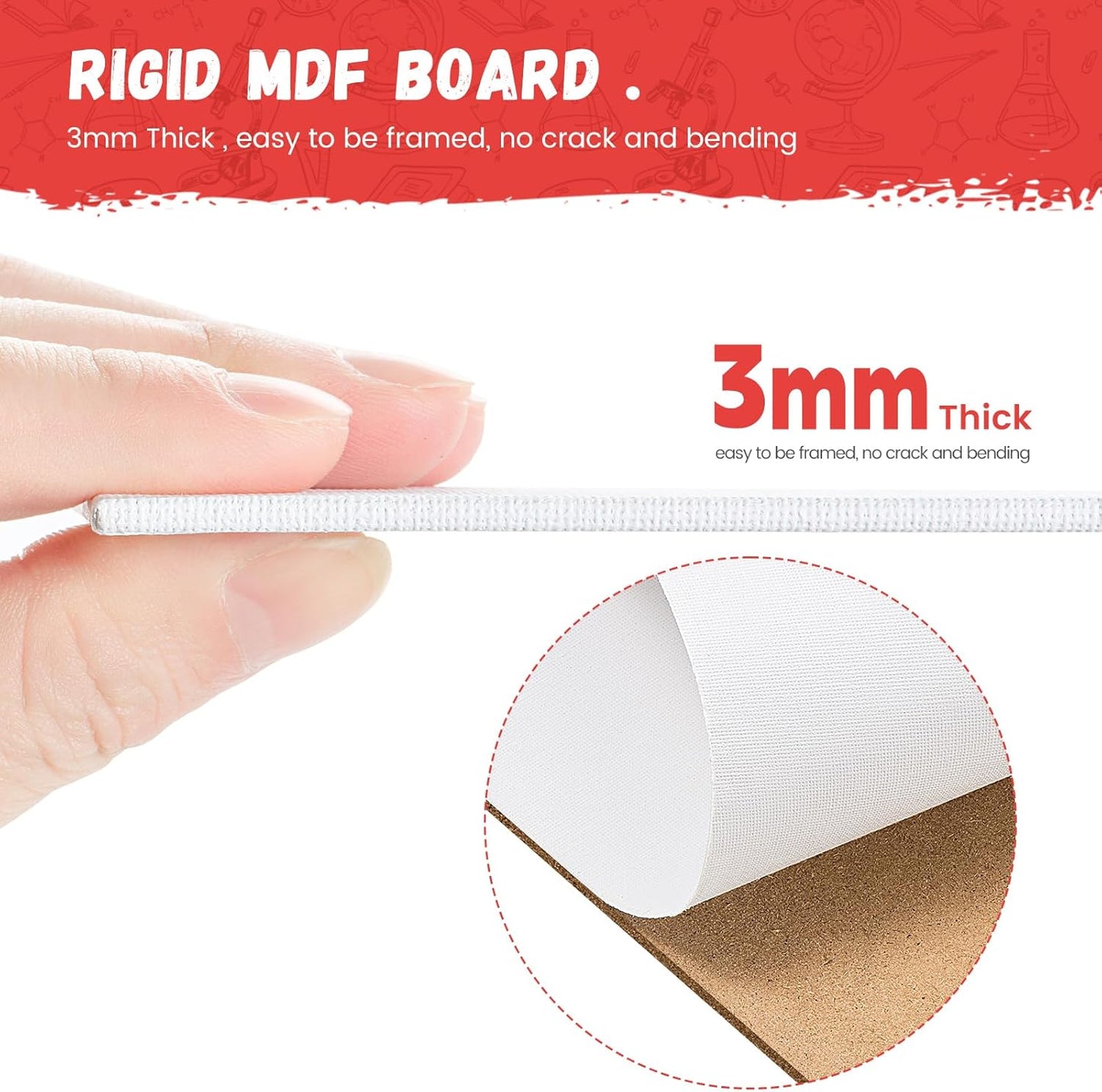 Simetufy 12 Pack 9 x 12 inch Canvas Boards for Painting Canvas Panels- Gesso Primed Acid-Free 100% Cotton for Acrylics Oil Watercolor Tempera Paints