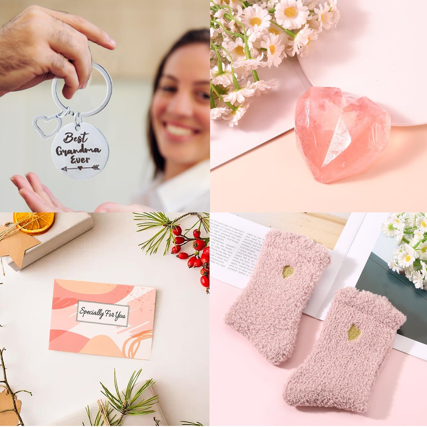 fcaylo Best Grandma Gifts Ideas for Women, Mother's Day Gifts Box for Grandmother with Coffee Mug, Canvas Tote Bag, Birthday Presents Set for Gigi Nana from Grandchildren