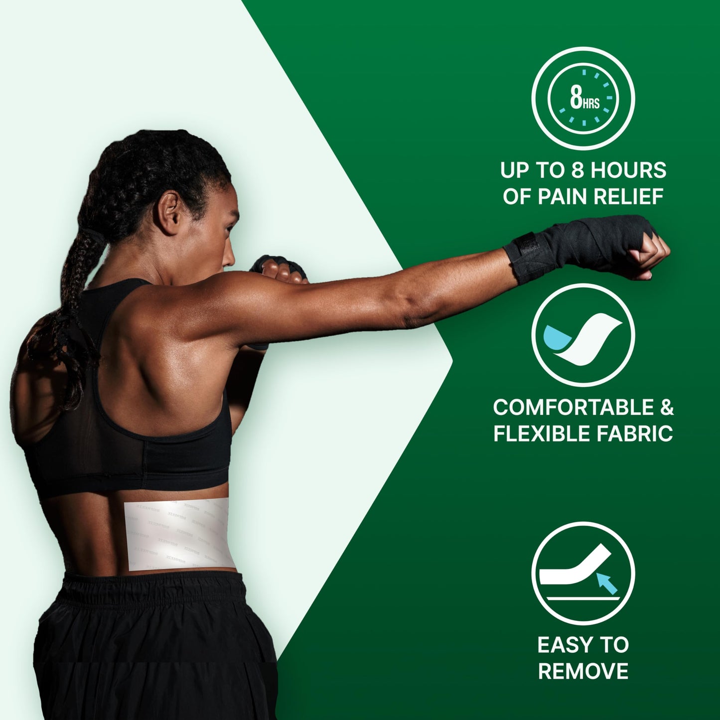 Bundle of Biofreeze Professional Roll-On Gel 3 FL OZ, Green Topical For Muscles And Joints + Biofreeze Pain Relief Patches, Knee & Lower Back Pain Relief Patch, Sore Muscle 5ct Patches