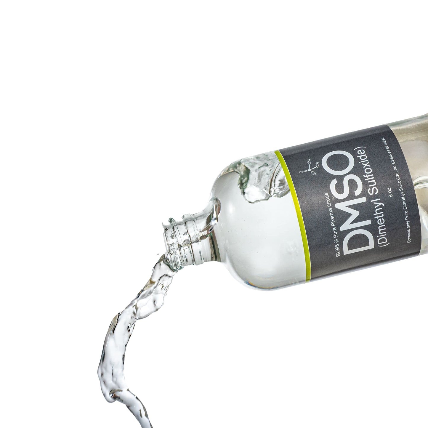 DMSO 8 oz. Glass Bottle Non-diluted 99.995% Pure Low Odor Pharma Grade Liquid Dimethyl Sulfoxide Super High Quality Made by DMSO Store