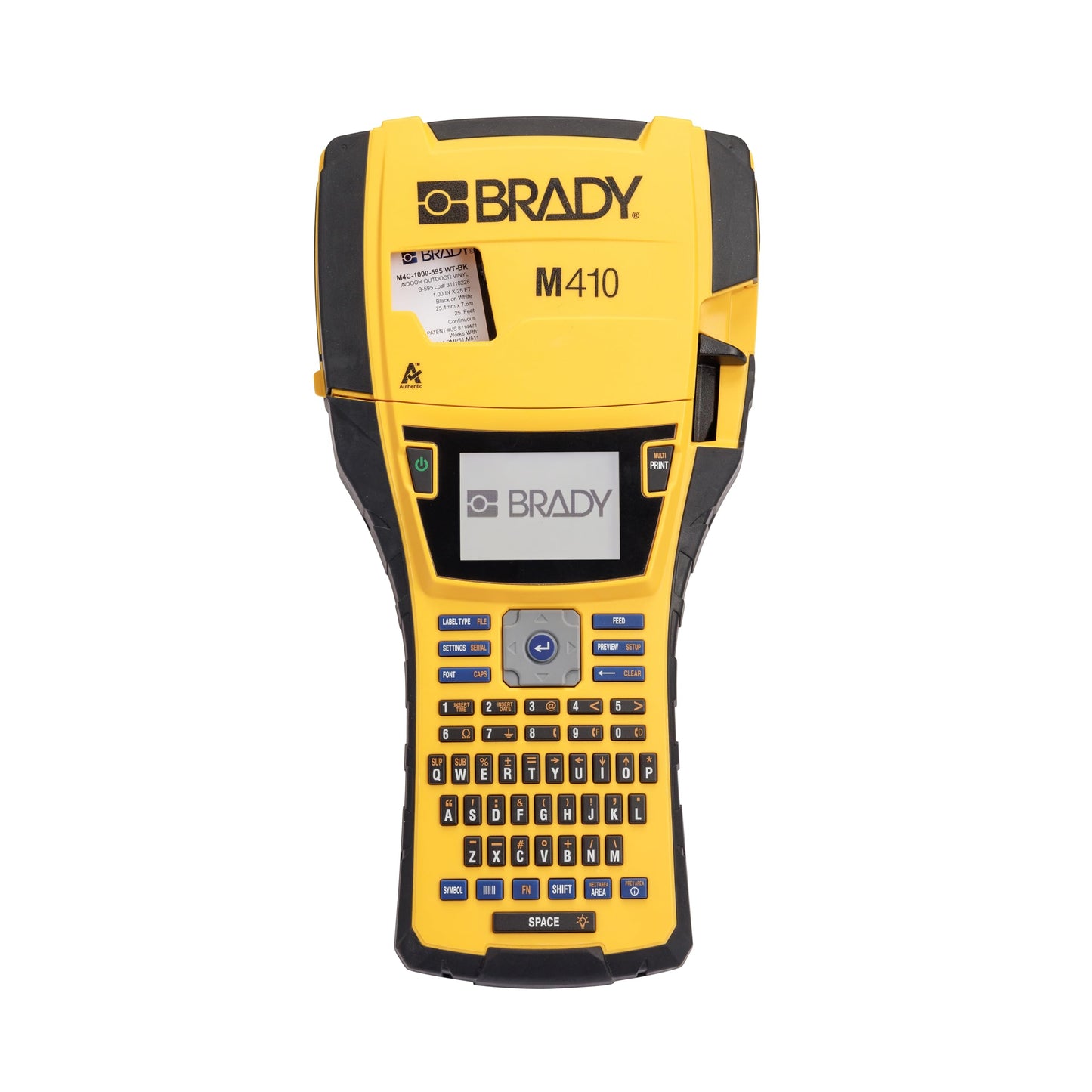 Brady M410 Handheld Portable Label Printer Kit with Safety and Facility ID Software, Carrying Case, Rechargeable Battery and Charger, Magnetic and Utility Holders, 11.5" H x 6" W x 3.5" H