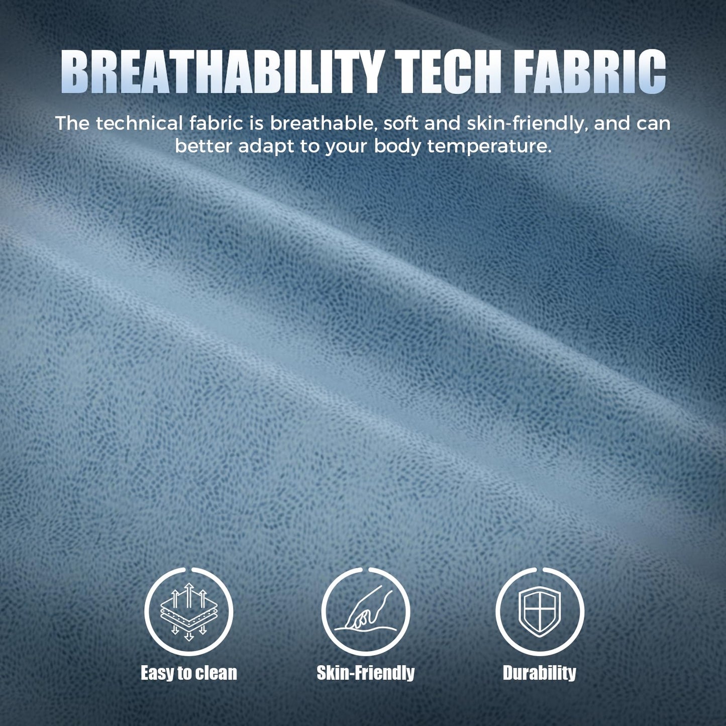 GTRACING Gaming Chair Breathable Fabric, Racing Style Computer Chair for Adult, Adjustable Reclining Backrest and Lumbar Support, Stylish High Back Chair for Gaming and Office (Light Blue)