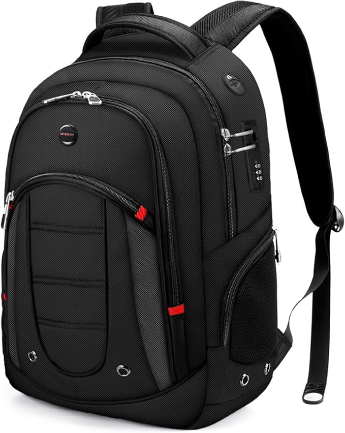 CROSSGEAR Large Travel Laptop Backpack 17.3" Water-resistant Daily Backpacks Durable Business Computer Bookbag Office Lapt...