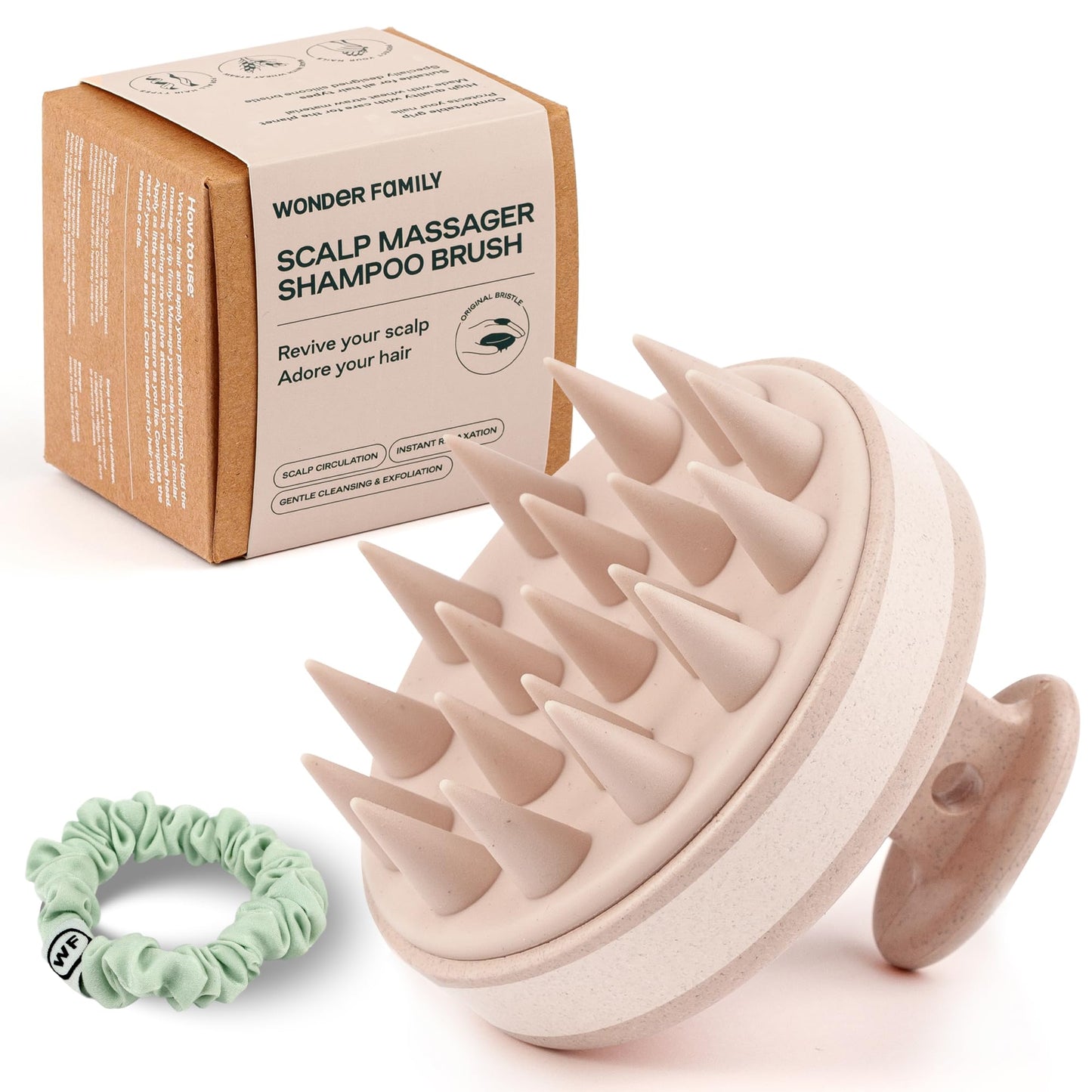 Silicone Scalp Scrubber for Dandruff - Serum, Balm, & Hair Oil Applicator - Scalp Massager Hair Growth for Men, Women - Shampoo
