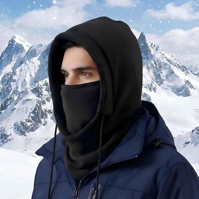 Thermal Balaclava Mask Windproof Fleece Lining,Cover for Extreme Cold, Skiing, Snowboarding, Winter Sports Men's Women's