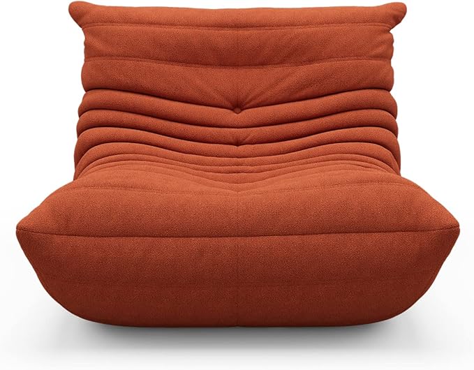 OTDMEL High-end Non-Compression Fireside Togo Chair, Bean Bag Chair for Adults, Comfy Soft Lazy Sofa Floor Lounge Chair for Bedroom, Living Room, Office or Lounge