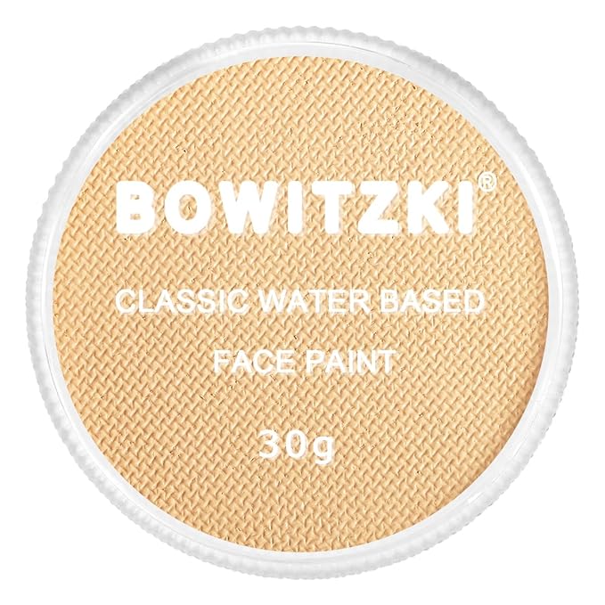 Bowitzki 30g Professional Face Paint Body Paint Water Based Face painting Makeup Safe for Kids and Adults Split Cake Single Color (Tone)