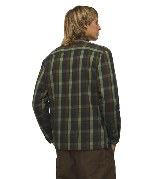 Prana Mens Copper Skies Lined Flannel Ivy Small