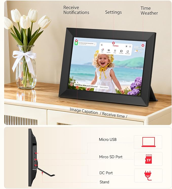 Frameo Digital Photo Frames WiFi 3 Pack
