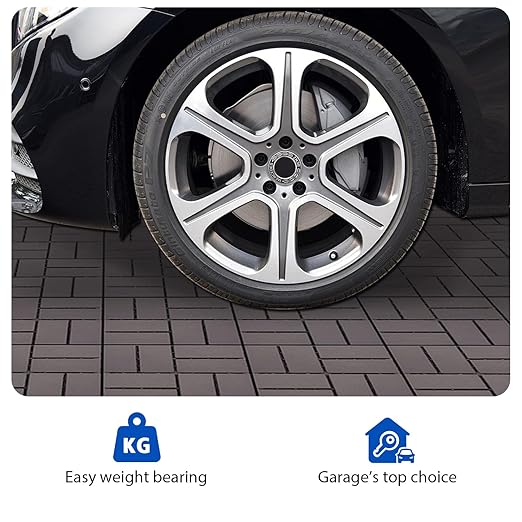 12 PCS 12x12 Inch Interlocking Deck Tiles - Waterproof All-Weather Outdoor Patio Flooring for Pool, Balcony, Backyard, Porch & Garden, Coffee