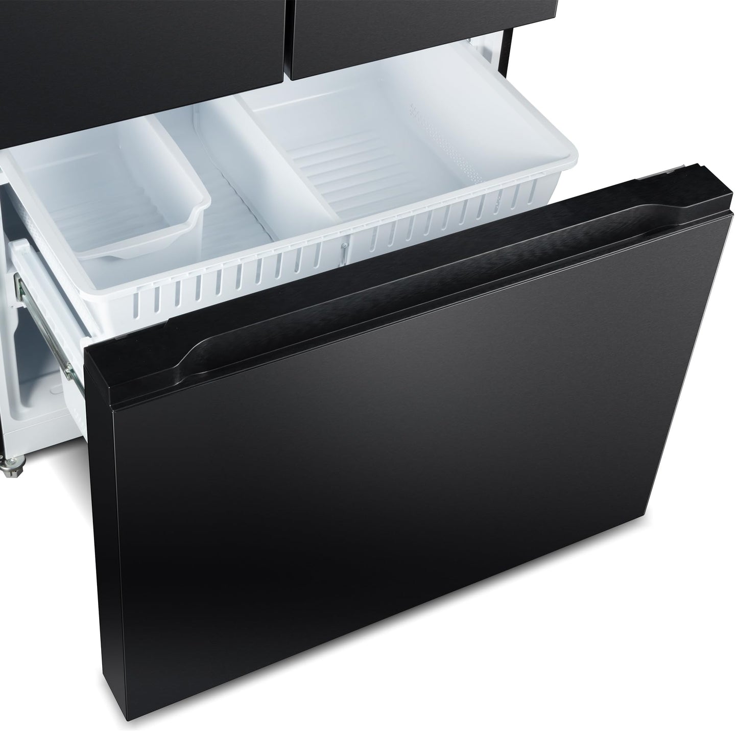 36 in. Vista Collection 27.4 cu. ft. French Door Refrigerator, Freezer Drawer, Water Dispenser, Ice Maker, Matte Black