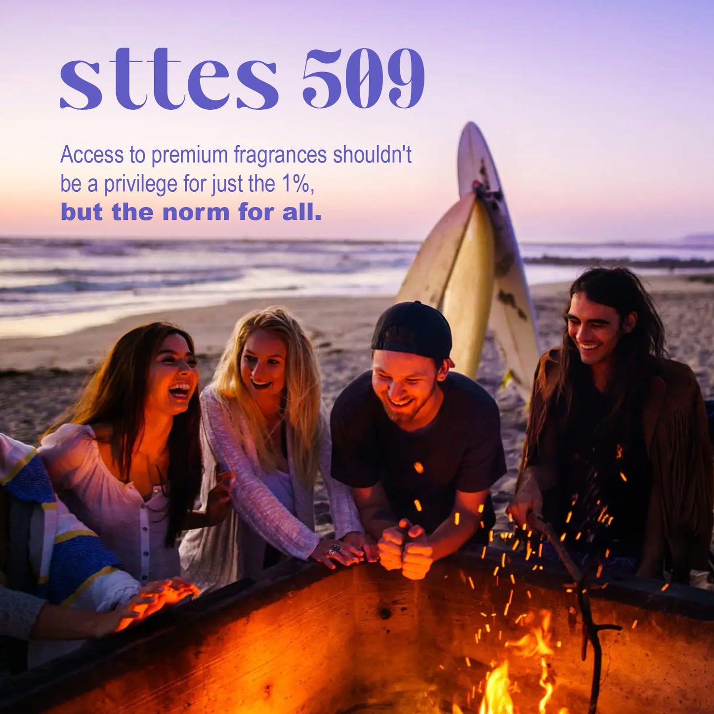 Sttes Perfume 509# (Vanilla Orchid Sandalwood) - Eau de Perfume 100ml (3.4fl oz) Woody Food Tune (Vanilla + Orchid + Sandalwood)