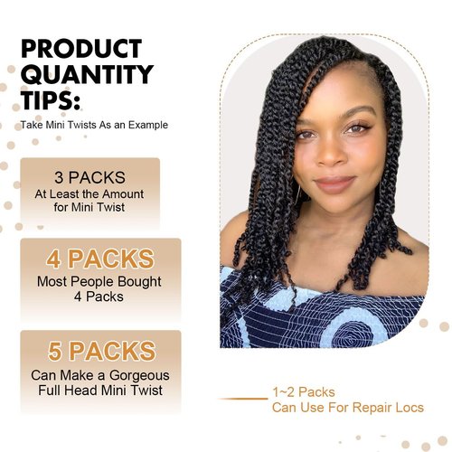 Vecago Afro Kinkys Bulk Human Hair, 4c Curly Hair for Permanent Sister Locs/Mini Twists/Braids/Repair Can Dye and Bleach(22 inch),Black