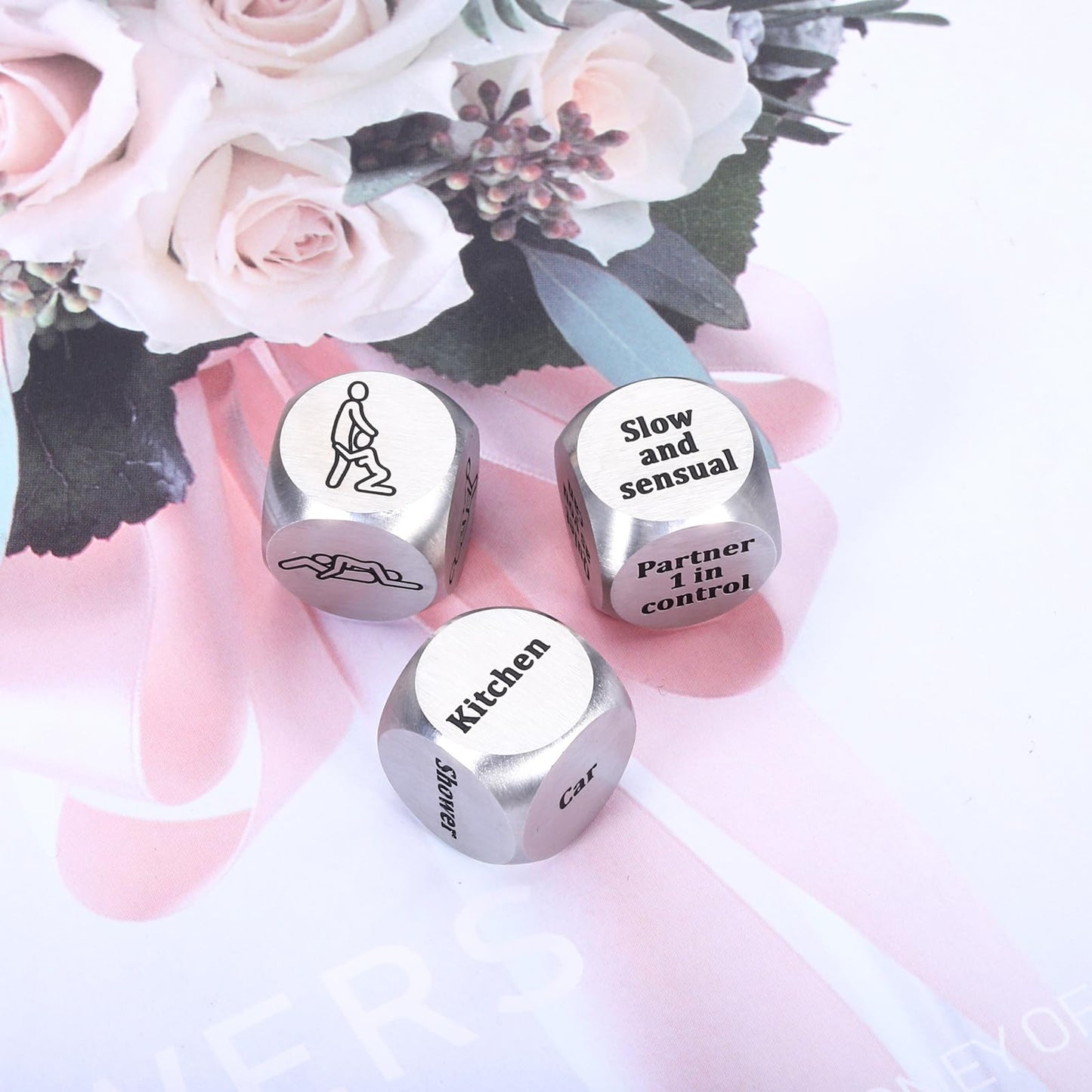 Anniversary Newlywed Honeymoon Gifts for Couple Women Men Valentines Day Naughty Gifts for Boyfriend Girlfriend Husband Wife Date Night Ideas Dice for Him Her Christmas Bridal Shower Gifts for Bride