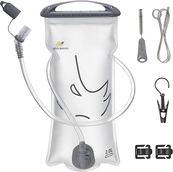 N NEVO RHINO Hydration Bladder 2L-3L,Water Reservoir for Hiking Backpack Leak Proof Water Storage Bladder,BPA-Free Water P...
