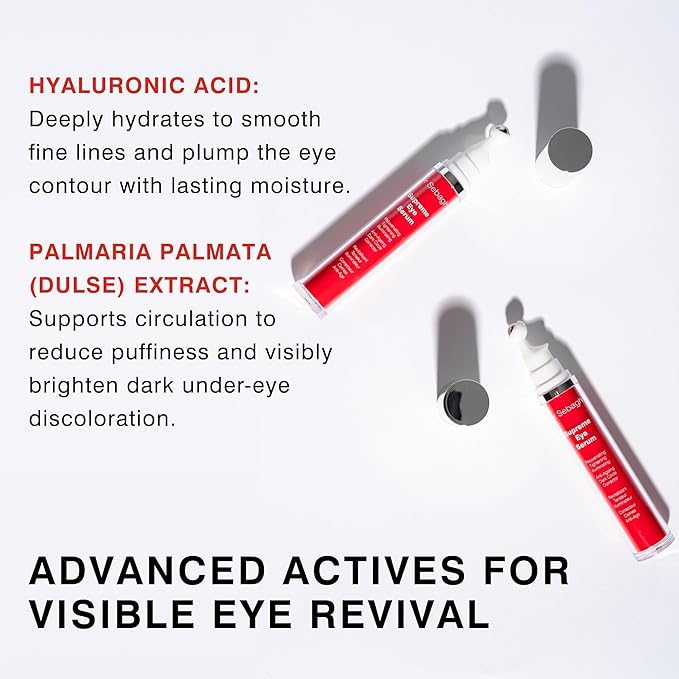Dr Sebagh Supreme Eye Serum (0.5 fl oz) - Advanced Roll-On Formula | Designed to Aid Smoother Younger & Firmer-Looking Skin | Helps Reduce Puffiness Circles Fine Lines & Wrinkles | Boosts Elasticity