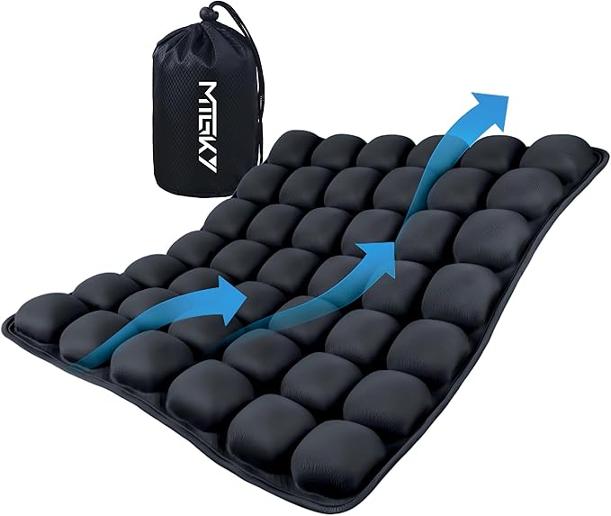 MTGKY Sondor Travel Seat Cushion,Airplane seat Cushion for Long Flight,Portable & Adjustable,Inflatable Cushion for Wheelchair, Travel,Driving,Office Work