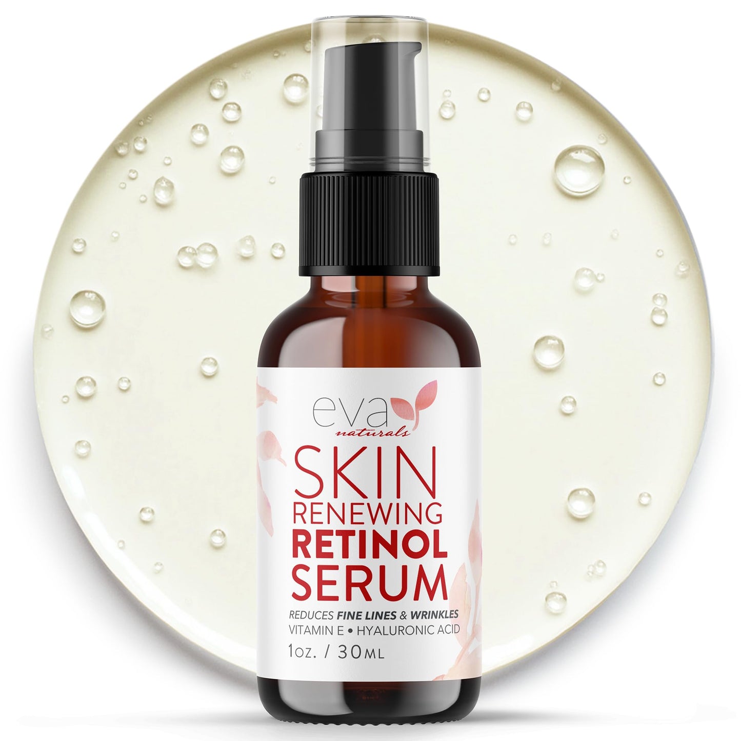 Retinol Serum for Face with Hyaluronic Acid & Vitamin E - For Anti-Aging, Fine Lines, Wrinkles, Resurfacing, Acne Marks and Scar