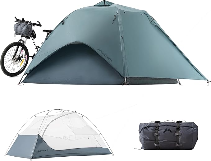 Montiro Wander Hawk 2-Person Backpacking Tent, Lightweight 2 Person Tent for Bikepacking Backpacking Camping & Hiking