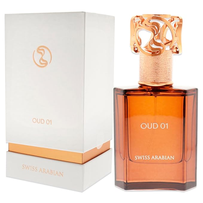 Swiss Arabian Oud 01 - Luxury Products From Dubai - Long Lasting, Addictive Personal EDP Spray Fragrance - Seductive Signature Aroma - 1.7 Oz