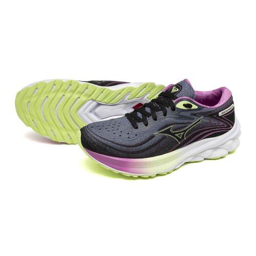 Mizuno Women's Wave Skyrise 5 Roxy Running Shoe | Neutral Running Shoe | Wild Wind-Black | US Womens 7