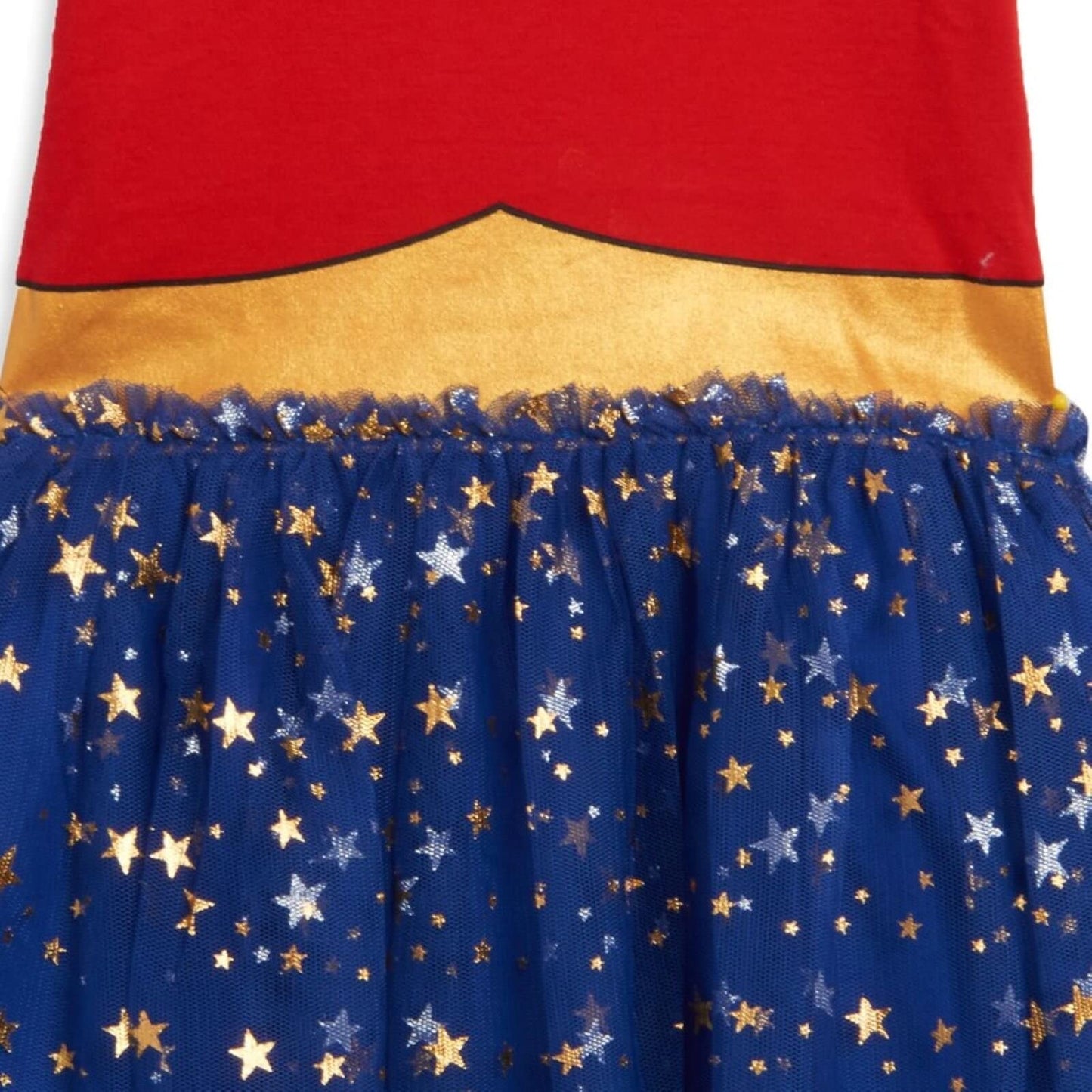 DC Comics Justice League Wonder Woman Toddler Girls Costume Dress and Headband Red/Blue 4T