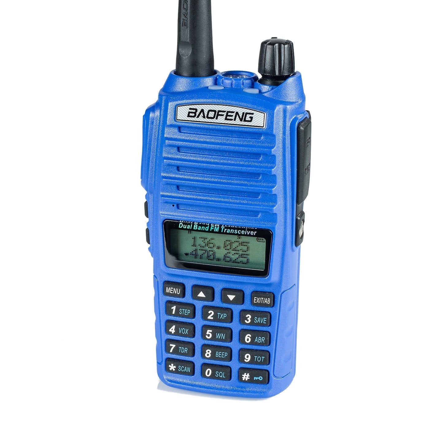 BaoFeng UV-82HP (Blue) High Power Dual Band Radio: 136-174mhz (VHF) 400-520mhz (UHF) Amateur (Ham) Portable Two-Way