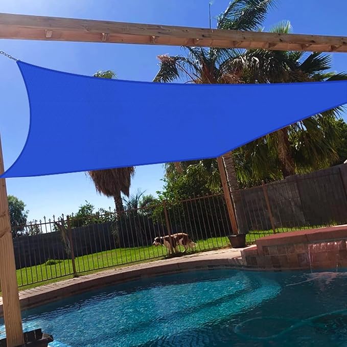 Windscreen4less 16' x 20' Sun Shade Sail Rectangle Outdoor Canopy Cover UV Block for Backyard Porch Pergola Deck Garden Pa...