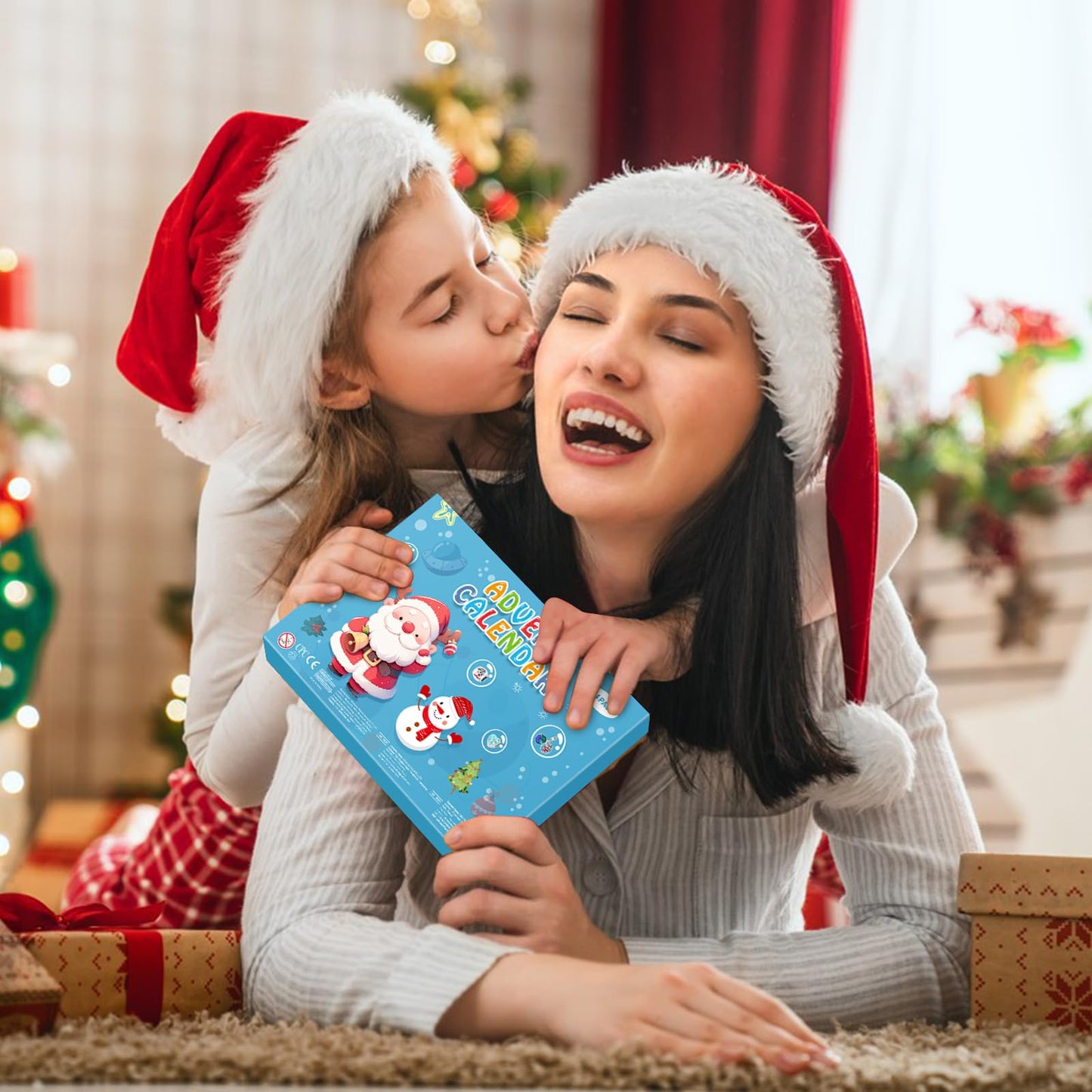 Advent Calendar 2025 Girls, 24 Days Christmas Countdown Calendar with 2 Bracelets and 22Pcs Unique Cartoon Charm Beads, Christmas Gifts for Girl Kids Teens