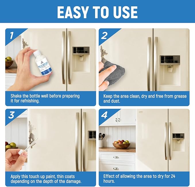 Appliance Paint Biscuit Appliance Touch Up Paint Biscuit Surface Touch Up Paint Pen Scratch Repair for Appliances Refrigerator Metal Surfaces Dishwasher Dryer Microwave Washers Biscuits