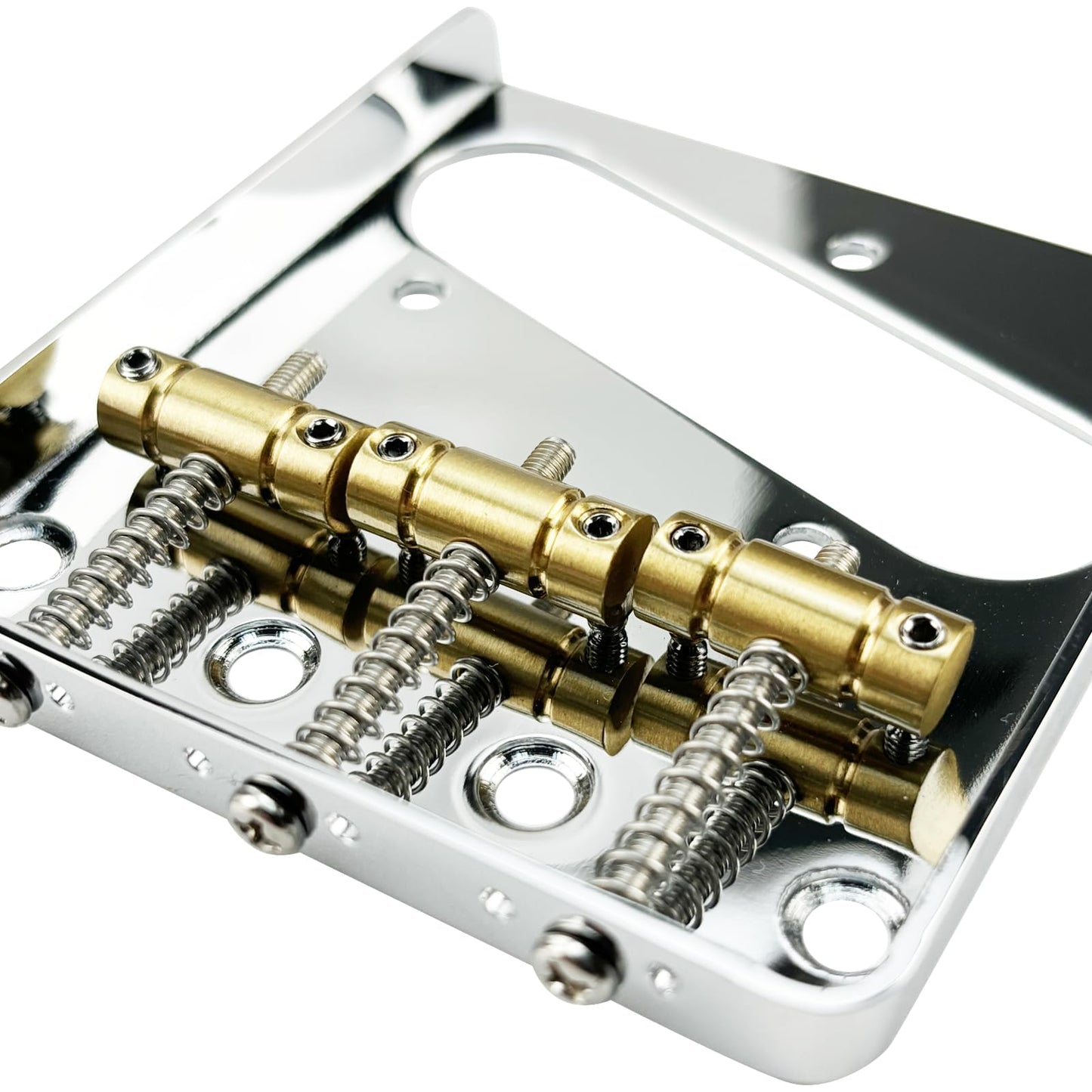 Ovsal 3-Pack Electric Guitar Brass Saddles 10.8Mm Brass Guitar Bridge Saddles Compatible With Vintage Style Fender Telecaster Te