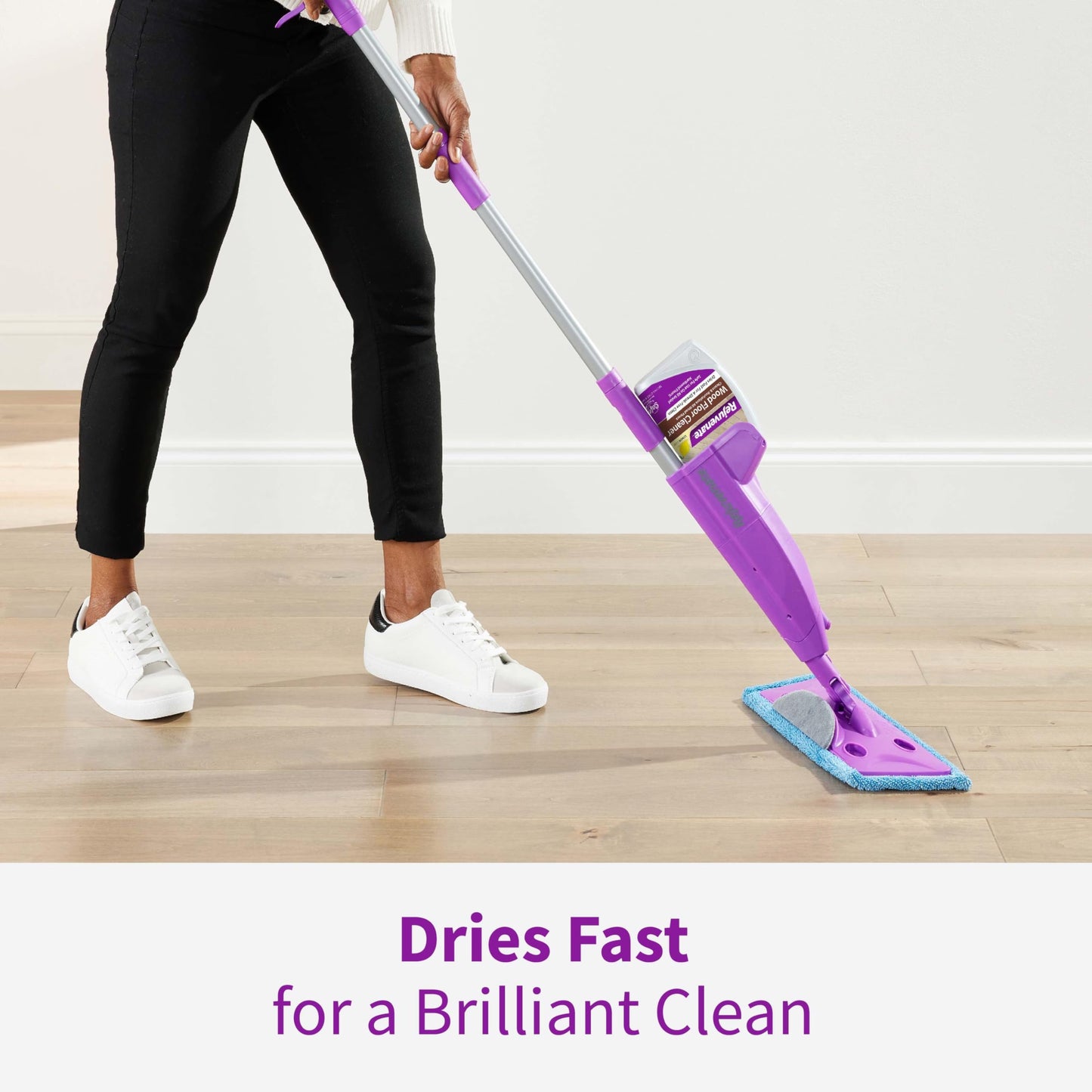 Rejuvenate Wood Floor Cleaner Refill, 1 Gallon, Cleans and Protects All Sealed Hardwood Floors and Dries Fast for a Streak-Free Clean