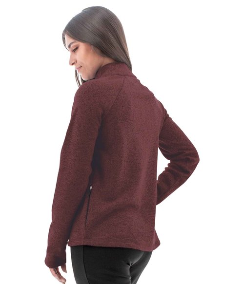 Aventura Clothing Harlow Zip Neck Top Catawba Grape MD (US 8-10)