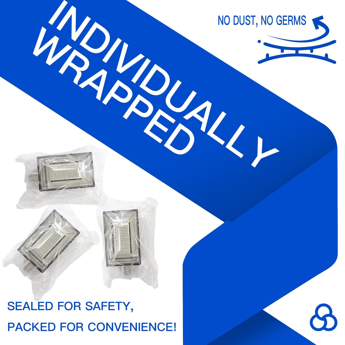 3-Pack Extended Life Intake Bacteria Filter Compatible with DS 505, 515 Before 2003 with Muffler, and 525 DS Series