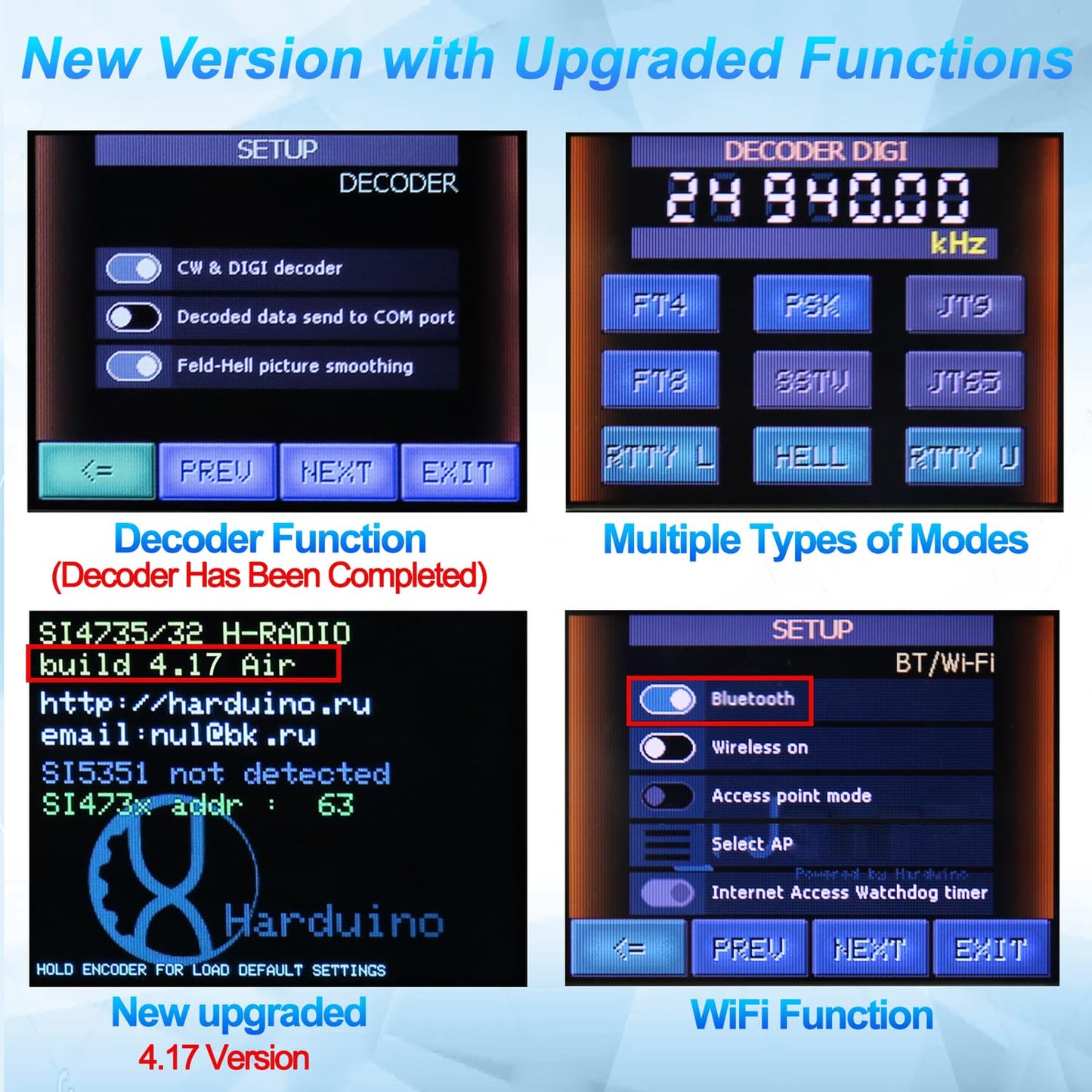 Ats25 Max-Decoder Ii Si4732 Radio Receiver With 4000Ma,V4.17 Upgraded Adds Hi-Z Antenna Input Impedance Lna Function 50Ohm Mode