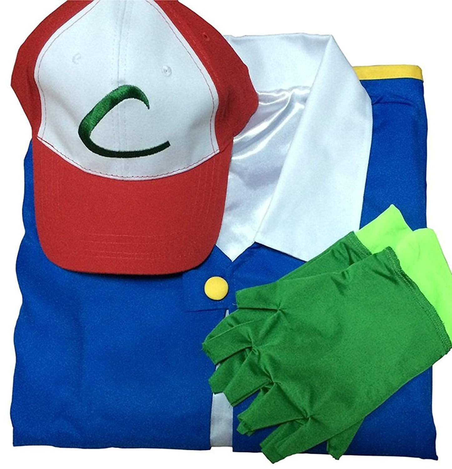 MGDRU Cosplay Costume for Adult Kids,Halloween Hoodie,Jacket Gloves Hat Sets for Trainer (140 for 8-10T, Blue) 1