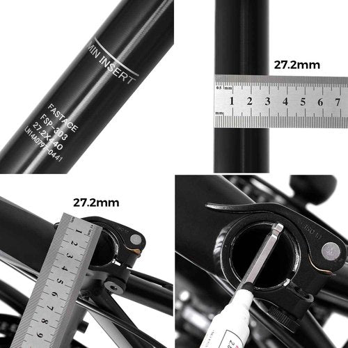Bike Dropper Post, 27.2/30.9/31.6mm x 440mm Length 125mm Travel ,1500mm Remote External Internal Cable (Bottom Cable 30.9mm)