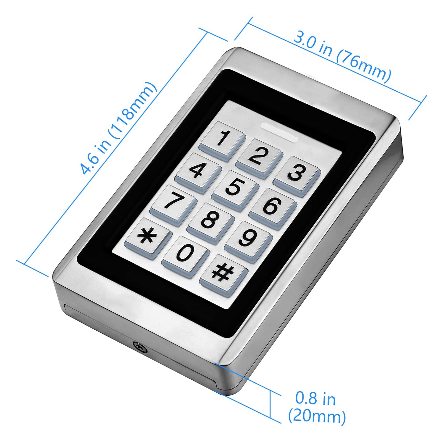 Toncont Door Access Control System, Stand Alone Password Door Keypad + 5Pcs Id Keyfobs, Support 2000 Users, Wiegand 26, Garage D