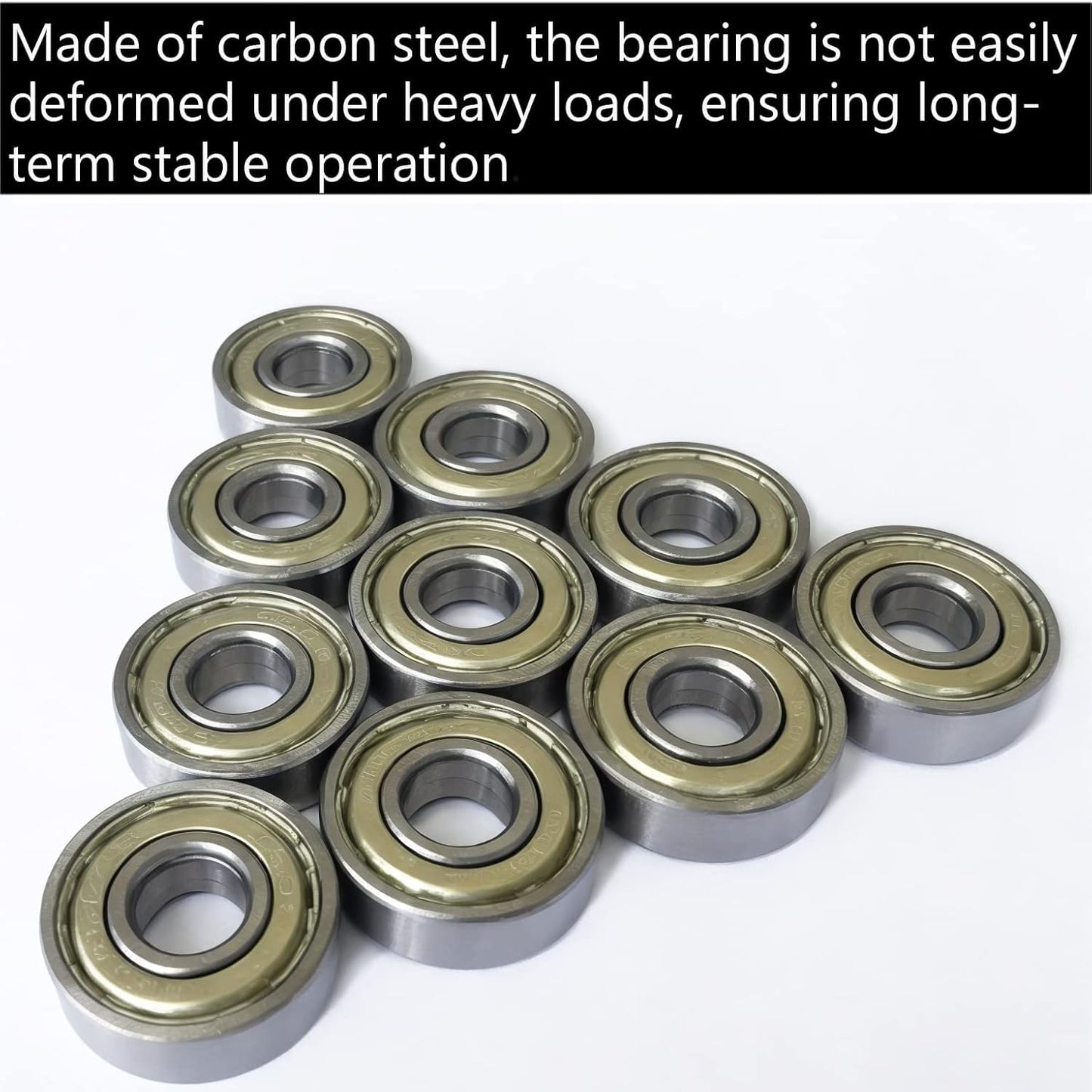 20 PCS 608 -ZZ Ball Bearings – Double Metal Sealed Miniature Deep Groove Ball Bearings (8mm x 22mm x 7mm) (608 ZZ)