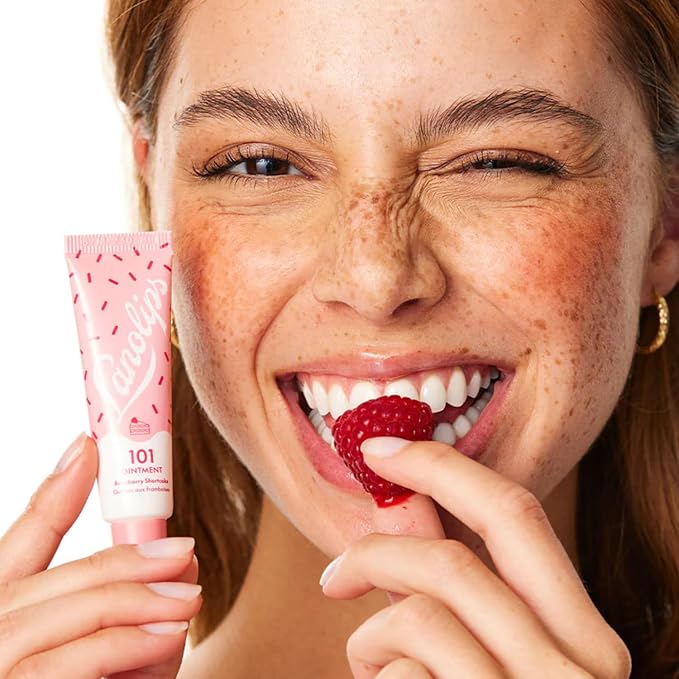 Lanolips Glazed Donut & Raspberry Shortcake Ointments Duo – Glazed Donut (0.52 oz) & Raspberry Shortcake (0.52 oz) for Ultra‑Hydrated, Flavorful Lips & Skin Rescue