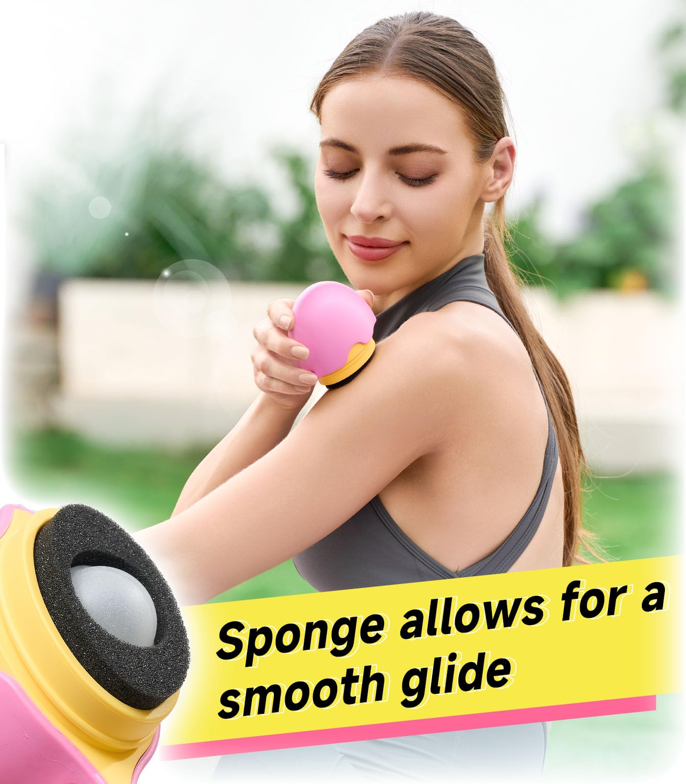 KYHDIYA Sunscreen Applicator,Roll-On Sunscreen Applicator for Kids & Adults-Easy Apply Sun Screen Roller Applicator for Mess-Fre