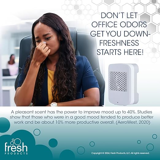 Fresh Products myfresh 2.0 Personal Air Freshener with Dry Fragrance Technology for Small Spaces Compact Design Motion Sensor Battery Included Alpine Forest 6 pk