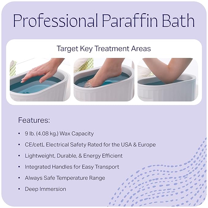 Therabath Professional Thermotherapy TB6 Paraffin Wax Bath - Helps Relieve Arthritis & Muscle Stiffness - Heat Therapy for Hands, Feet, Face & Body - Made in USA - 6 lb. Cucumber Melon with Thyme